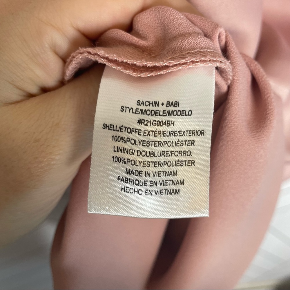 Sachin + Babi | Cali Satin Cowl Neck Midi Slip Dress Dusty Pink Size 2 - Picture 11 of 11